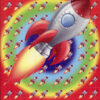 rocket, Blotter art, psychedelic blotter paper