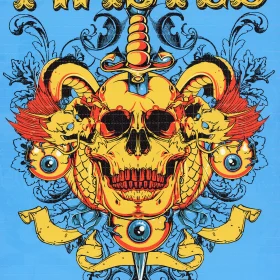 twisted blue special edition blotter art collectables