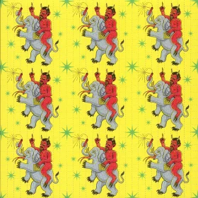 Blotter Art - Elephant Devil by Ziero Muko