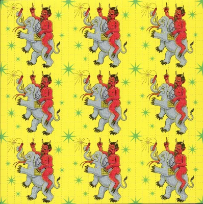 Blotter Art - Elephant Devil by Ziero Muko