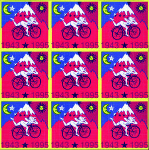 hofmann bike 1995 red blotter art collectables