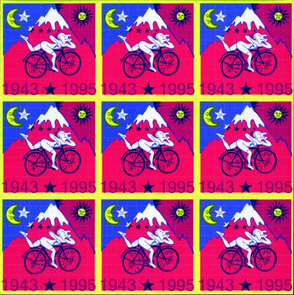 hofmann bike 1995 red blotter art collectables